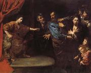 VALENTIN DE BOULOGNE L'innocence de Suzanne reconnue ou le jugement de Daniel oil